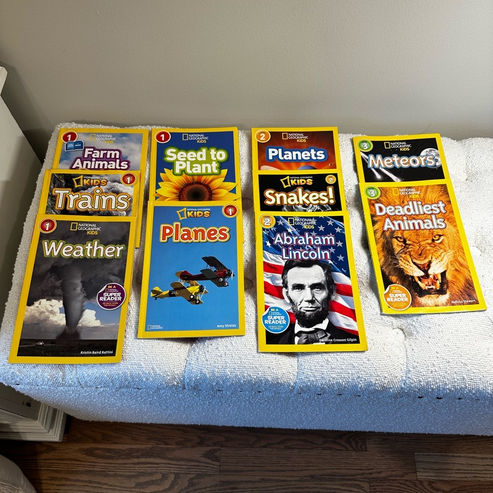 National Geographic Kids Book Collection - Vibrant Yellow Covers